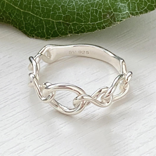 ♾インフィニティinfinity結びDesignSilver925R0363 指輪