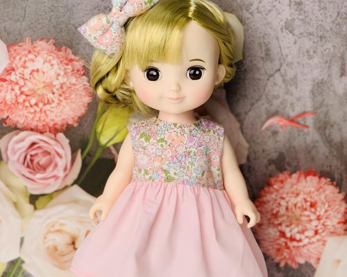専用出品　ハンドメイド　ドールワンピース　リバティ cf3ed0acb0181e05676c826e63926f