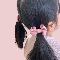 くしゅっとリボンのベビーヘアクリップ♡ふんわりボリュームヘアピン 9枚目の画像