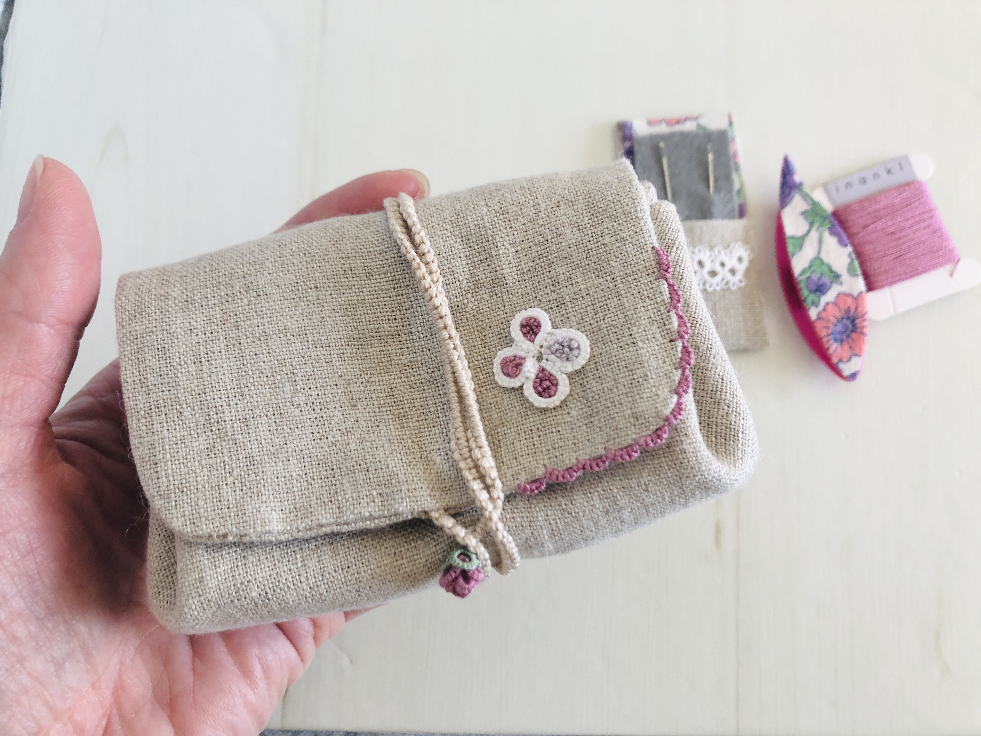 くるっとポーチ　スパニッシュローズ