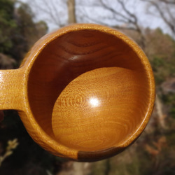 桑の一木彫りコーヒーカップ　 9枚目の画像