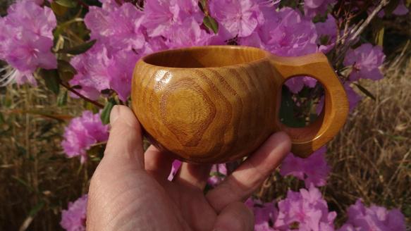 桑の一木彫りコーヒーカップ　 11枚目の画像