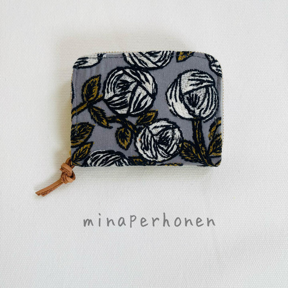 ミナペルホネン rosyのミニマム財布 ミナペルホネン ラウンド