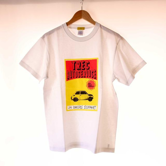 「TReC AUTO SERVICE」シルクスリーンプリントTシャツ 1枚目の画像