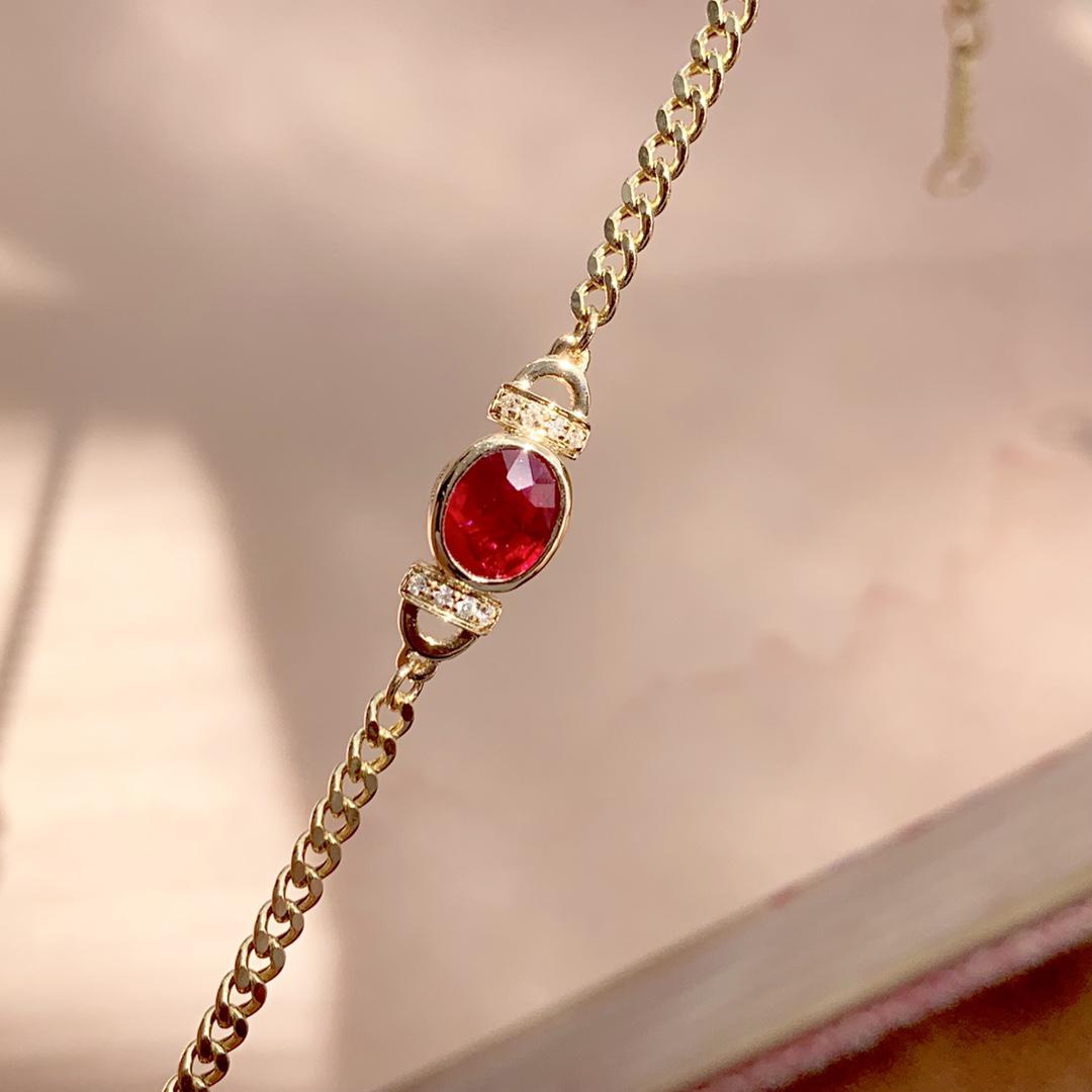 ルビー 18金 ブレスレット リボン ブレスレット | filmekimi.iksv.org