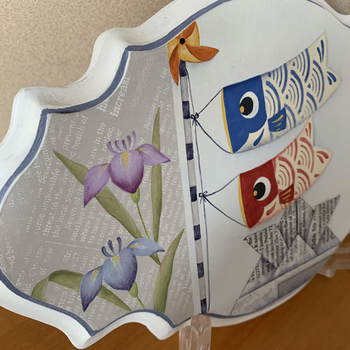 トールペイント＊鯉のぼりプレート その他インテリア雑貨 minimini-42