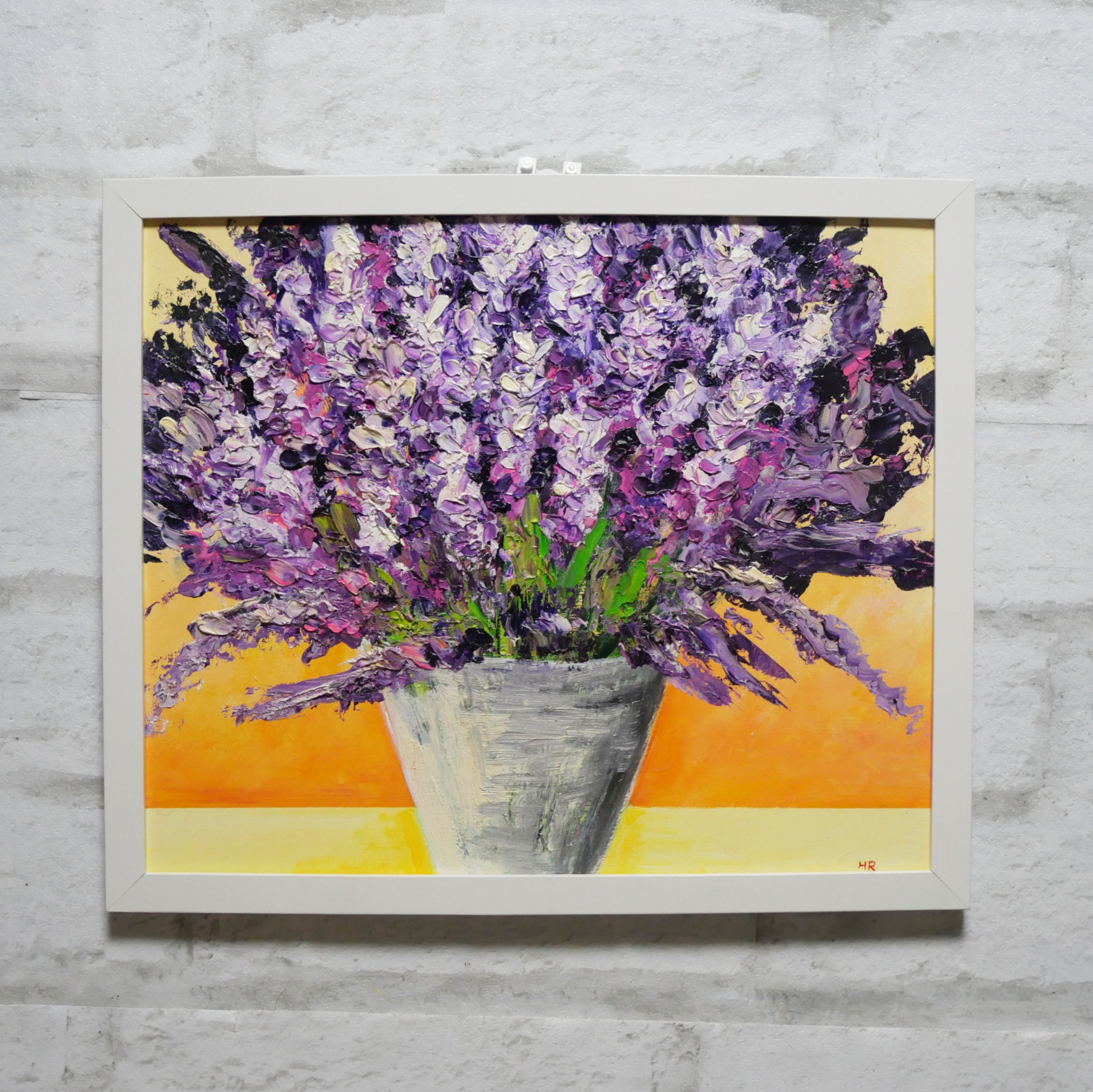 油絵 絵画 【ラベンダー】 絵画 HR 通販 13749544｜Creema