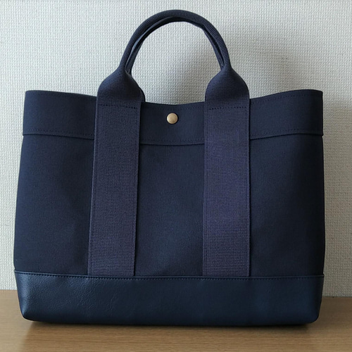 倉敷帆布 キタモト トートバッグ ネイビー : ブライトライフ
