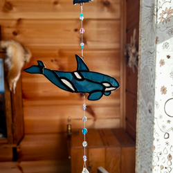 ステンドグラス インテリア　額　アート　大判　サンキャッチャー 楽天市場】【ガラスの教会（大）4色】 ステンドグラス サン