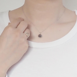 ペットの毛から作るジュエリー犬 猫 うちの子オーダー　クリスタル水晶ネックレス　K10・K18・Pt900 10枚目の画像