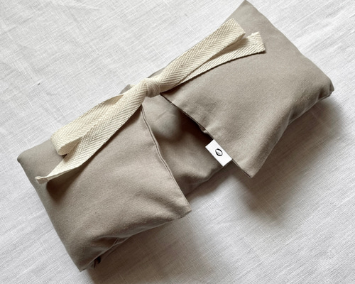 首・肩用》紐付き 米ぬか玄米カイロ（選べるハーブ）肩こりさん、頭痛