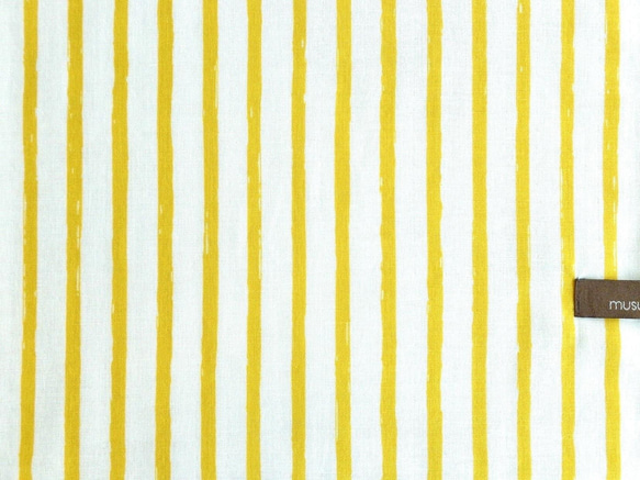 ハンカチスタイ （stripe/mustard） 5枚目の画像