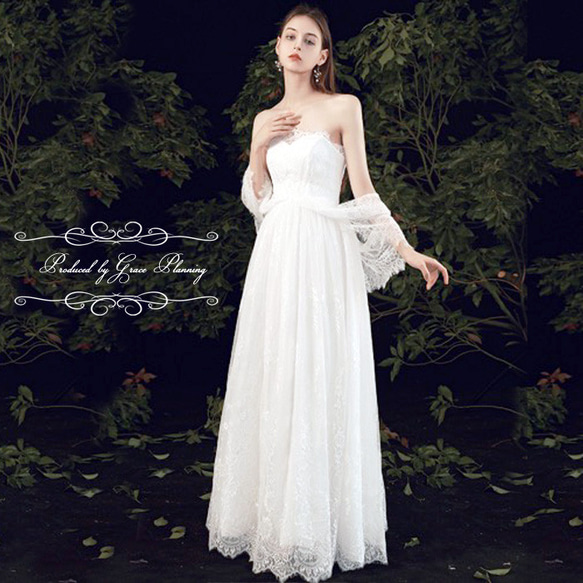 美品】ウェディングドレス7〜9号 しぶ 