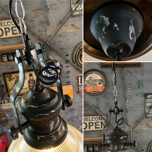 アメリカンヴィンテージ style/ インダストリアル式 ペンダントランプ