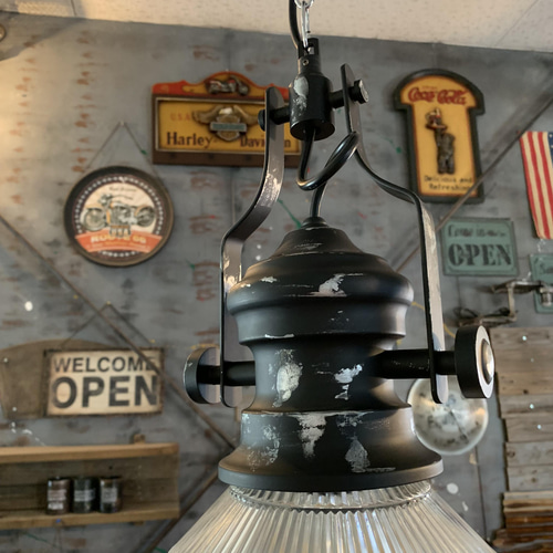 アメリカンヴィンテージ style/ インダストリアル式 ペンダントランプ