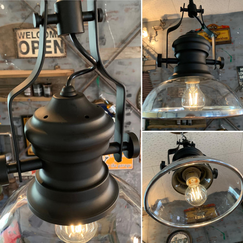 アメリカンヴィンテージ style/ インダストリアル式 ペンダントランプ