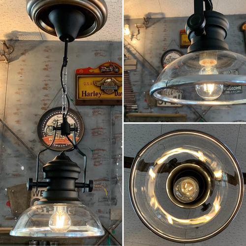 アメリカンヴィンテージ style/ インダストリアル式 ペンダントランプ
