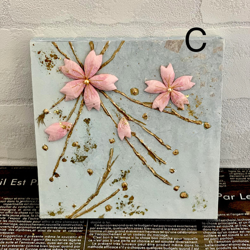 押し絵アート (花シリーズ・桜) その他インテリア雑貨 CYOUKA