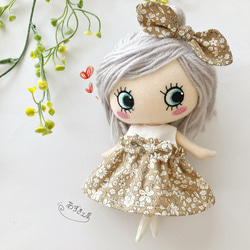 カフェオレ色ワンピース♡ヘアゴムセット イルメール イーマリー