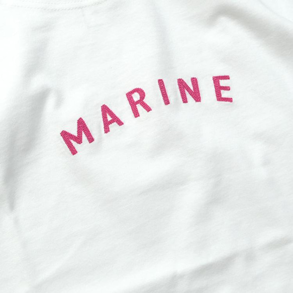 ✨30％OFF✨MARINE ロゴ刺繍 Tシャツ denicher DC221521 デニシェ カットソー 半袖 7枚目の画像