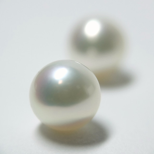 【K18/Pt900 イヤリング/ピアス】受注生産 高品質パール 7.5~8.0mm珠 アコヤ真珠 EL527 3枚目の画像