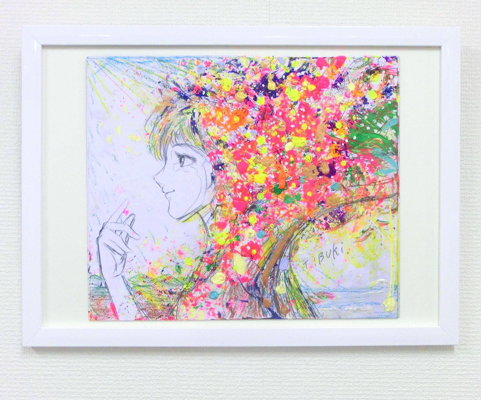 新品即決 絵画　花　原画 絵画