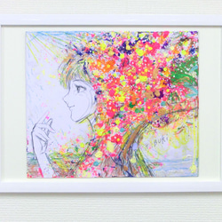純真の花　　　絵画原画 楽天市場】絵画 原画 「花のアーケード」 油彩画 F10 お部屋に