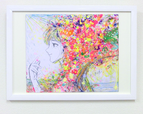 絵画色鉛筆風景画『クラーク博士』原画