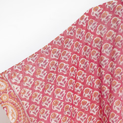 聖誕節禮物 情人節禮物 交換禮物 生日禮物木刻印純棉蝴蝶洋裝 印度有機棉 india blockprint木刻印罩衫-花 第5張的照片