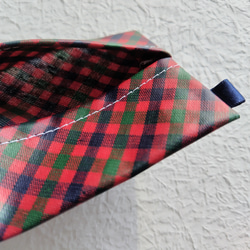 ミニティッシュケース　ファミリアチェック♡　入園　入学　お受験　ラミネート　プチギフト　 4枚目の画像