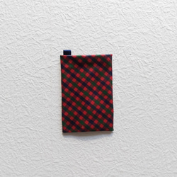 ミニティッシュケース　ファミリアチェック♡　入園　入学　お受験　ラミネート　プチギフト　 3枚目の画像