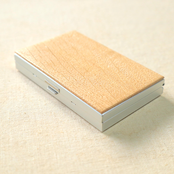 【無垢材】ナラ材のカードケース（大size） 2枚目の画像