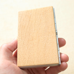 【無垢材】ナラ材のカードケース（大size） 3枚目の画像