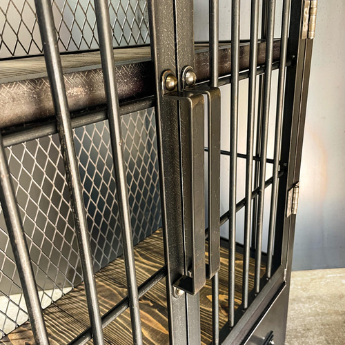 アイアンキャビネットC【ver.鉄格子】［幅70㎝×奥行き30㎝×高さ90