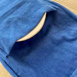 【藍】草木染めブラ　オーガニックコットン　femcare　しめつけない　綿　ブラ 7枚目の画像