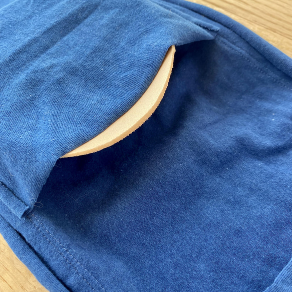 【藍】草木染めブラ　オーガニックコットン　femcare　しめつけない　綿　ブラ 7枚目の画像