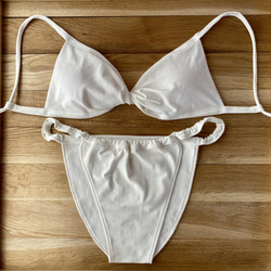 【生成り】草木染めブラ　オーガニックコットン　femcare　しめつけない　綿　ブラ 9枚目の画像