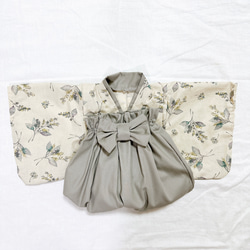 ベビー袴　鷹✕ベージュ ベビー袴 鷹✕ベージュ ベビー服 yu_yu 通販 15666877｜Creema