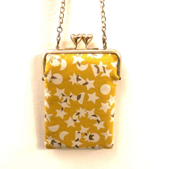 Nana手縫いのがまぐち：黄色が最も美しい色です  携帯バッグ 第8張的照片