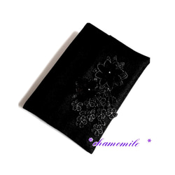 ポケットテｨッシュケース ＊ Formal 冠婚葬祭 立体 flowerモチーフ