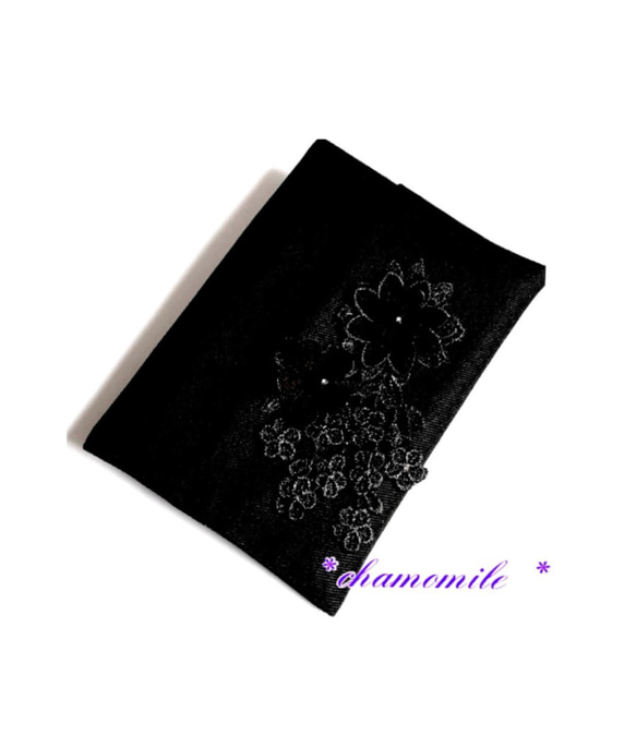 ポケットテｨッシュケース ＊ Formal 冠婚葬祭 立体 flowerモチーフ