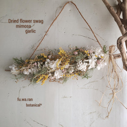 専用＊シックブラウン　ミモザ春のフェイクスワッグ 専用＊シックブラウン ミモザ春のフェイクスワッグ