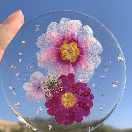 オーダーページ】実用シリーズ コースター 花 ハート セット