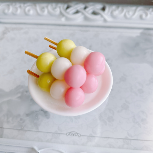 三色団子 6～50個 ミニチュア スイーツデコ フェイクフード 和菓子