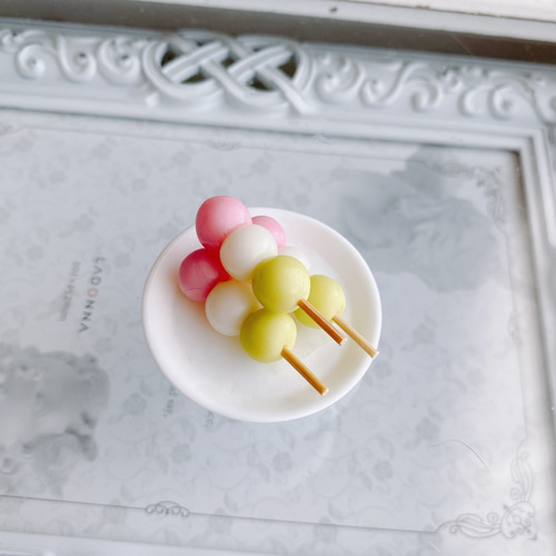 三色団子 6～50個 発送予定7～21日 ミニチュア スイーツデコ フェイク