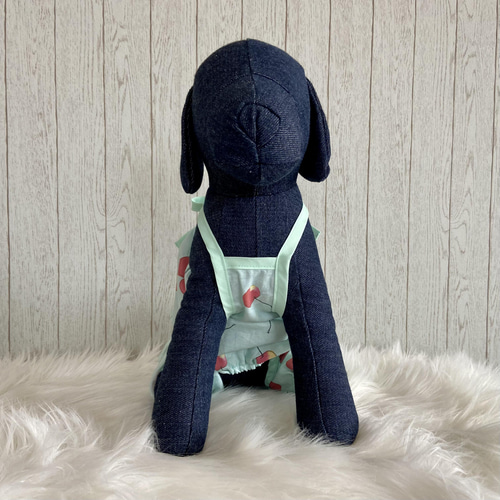 犬服 オーダー 『さくらんぼのロンパース』春夏 かわいい わんこ服