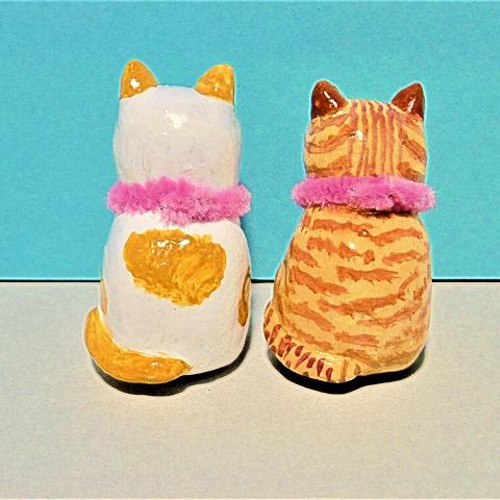 アンティークな猫の温度計　猫の置物　黄色　黄土色（おうどいろ）　レア　希少 Amazon.co.jp: LxRx9 猫 置物 リアル ねこ ネコ キャット リアル