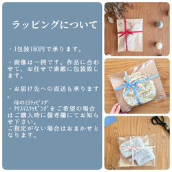 \\ギフトに//ぷくまる刺繍のメガネケース*ペンケース|オフホワイト\還暦お祝い　母の日にも/ 12枚目の画像