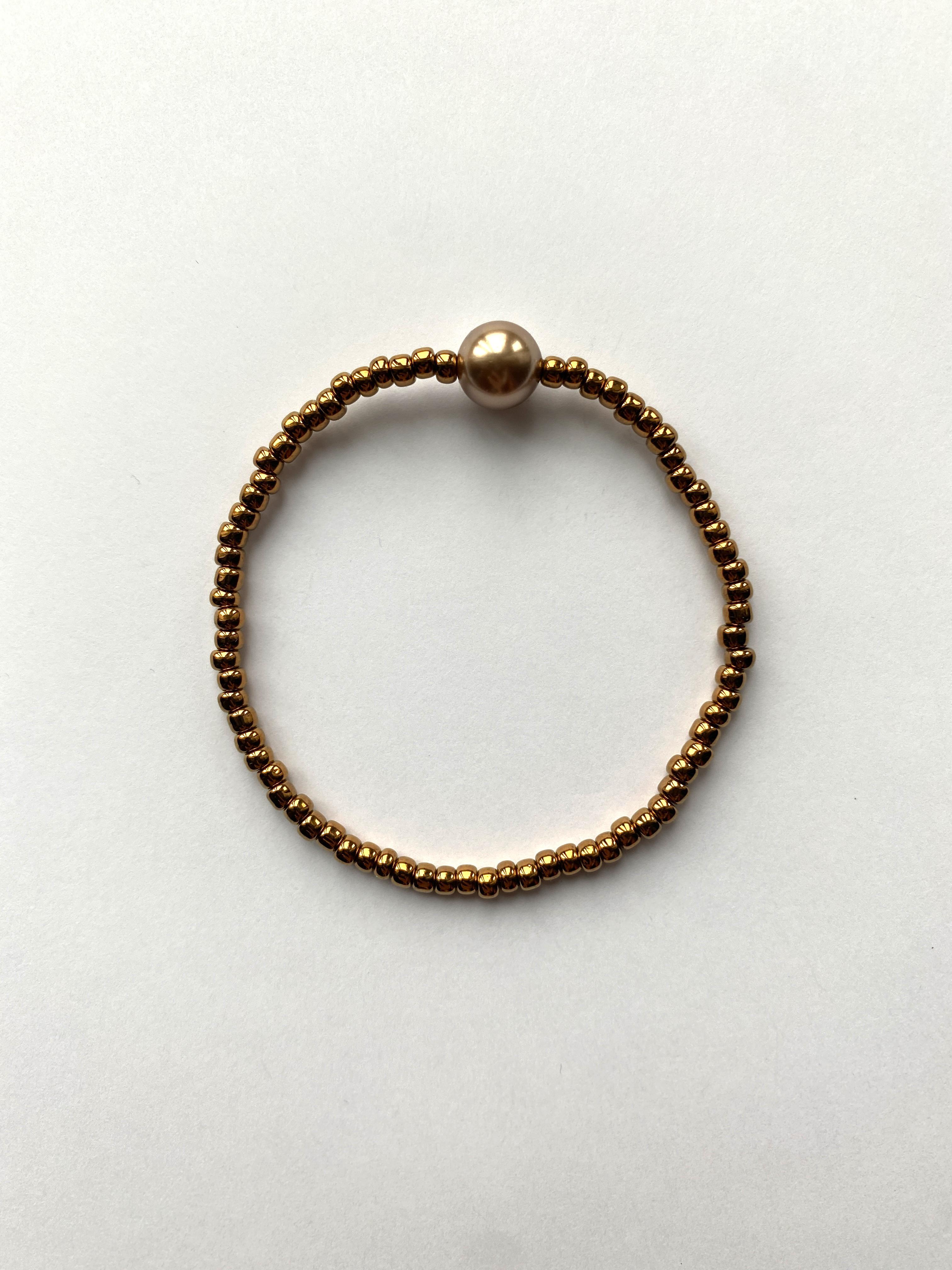 ブロンズパール&メタリックブラウン