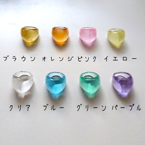 クリアリング 指輪 レジン ホロ 天然石 No.53 Water ハンドメイド クリアリング 指輪 レジン ホロ 天然石 No.53 Water ハンドメイド